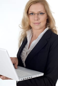 Young woman with laptop