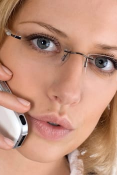 Young woman with mobile phone