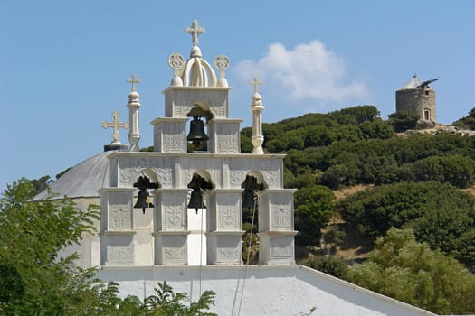 Bell tower in Apiranthos,Naxos