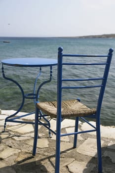 Table by the sea