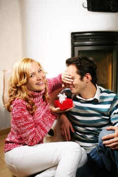 Couple at Christmas