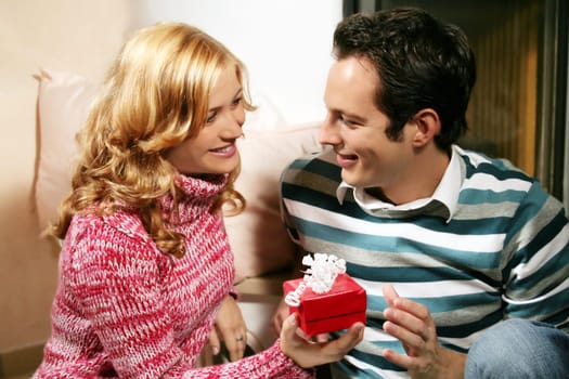 Couple at Christmas