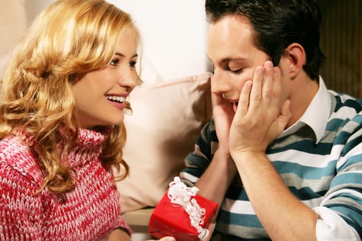 Couple at Christmas