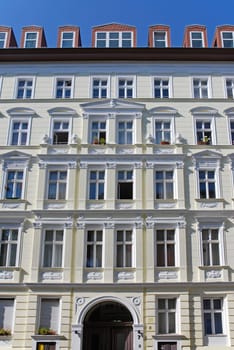 Old building façade