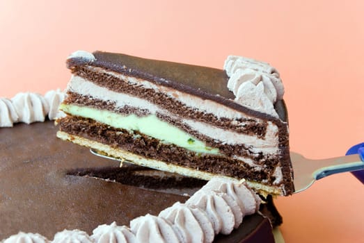 Chocolate Marzipan Cream Cake
