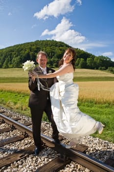 Newlyweds on rails