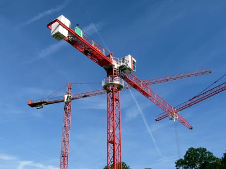 Construction cranes