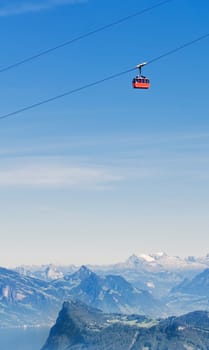The cable car takes visitors from the Fräkmüntegg station up to Pilatus Kulm at 2132 metres above sea level in about five minutes. When the weather is nice,you can enjoy a unique view of the Alps and the lake landscape of the Central Forest.