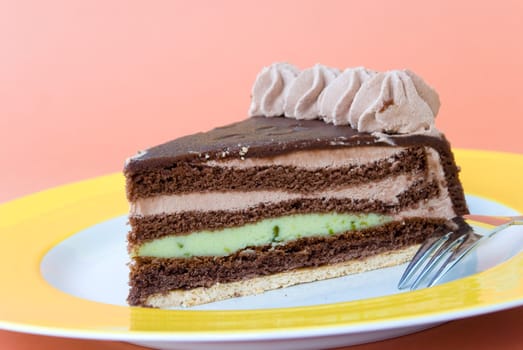 Pistachio marzipan chocolate cake 4