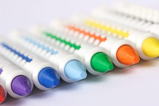 Wax crayons