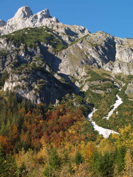 Mountain landscape in autumn