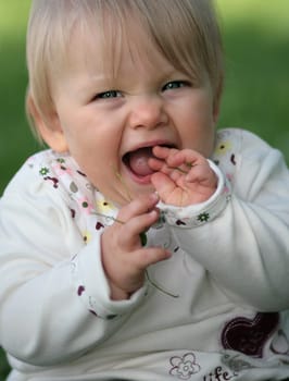 Laughing baby