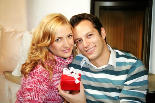 Couple at Christmas