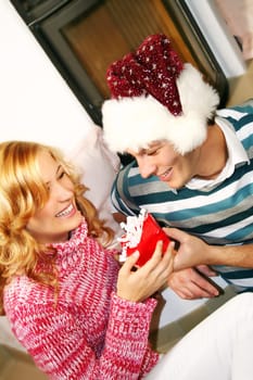Couple at Christmas