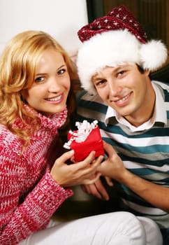 Couple at Christmas