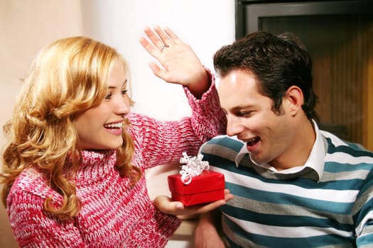 Couple at Christmas