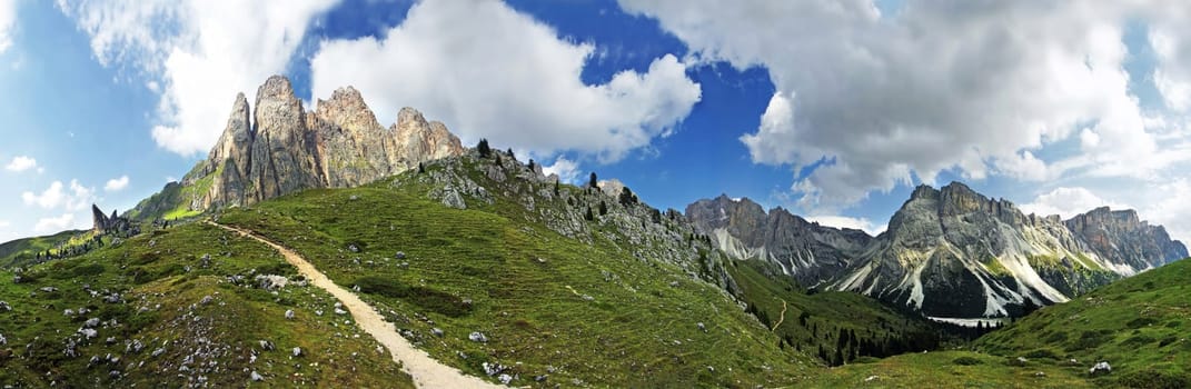 Odle Peaks Panorama