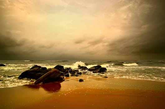 The light dispels the darkness