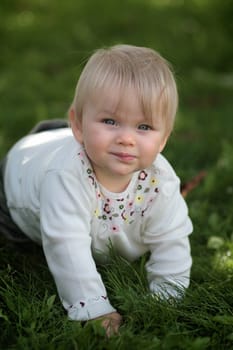 Baby crawling