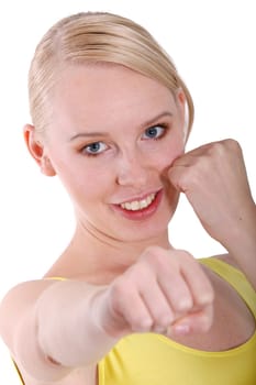 Blow during fitness exercise