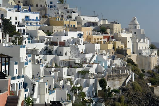 Blick auf Fira, Santorin