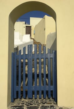 Greek courtyard entrance