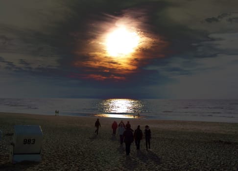 Night hike on Sylt