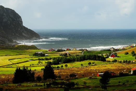 Life on the coast is,I think,not always easy. Especially in times of storms,you can't get the sound of the sea out of your ears. What seems a bit foggy on the photo is the spray veil of the waves.......!:-)