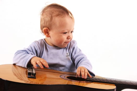 Child with guitar