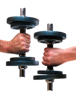 2 dumbbells
