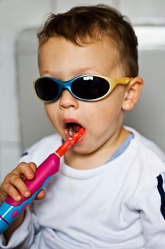 Brushing your teeth