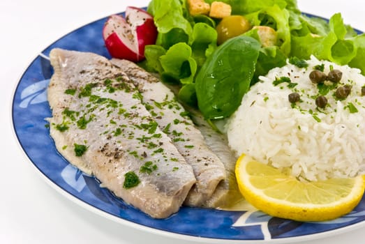 Gourmet Matjes Fillet with Sauce and Salad
