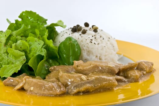 Gourmet sliced meat with re