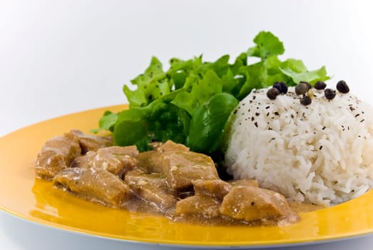 Gourmet sliced meat with rice 6