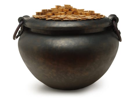 Iron Cauldron Full of Gold
