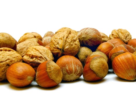 Walnuts and hazelnuts