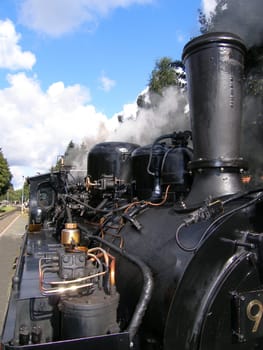 Old steam locomotive