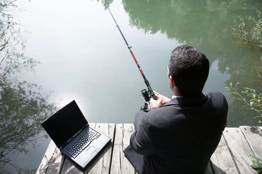 Anglers with digital support
