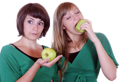 Eating apples