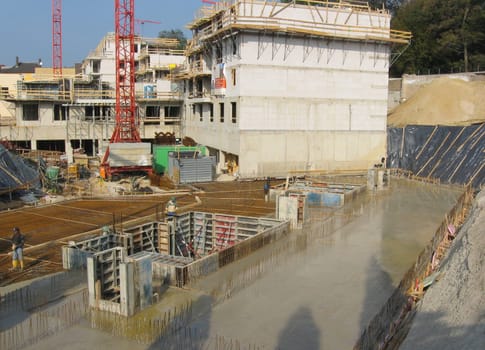Large-scale construction site