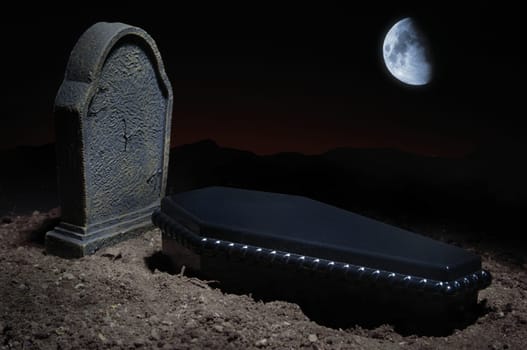 the grave