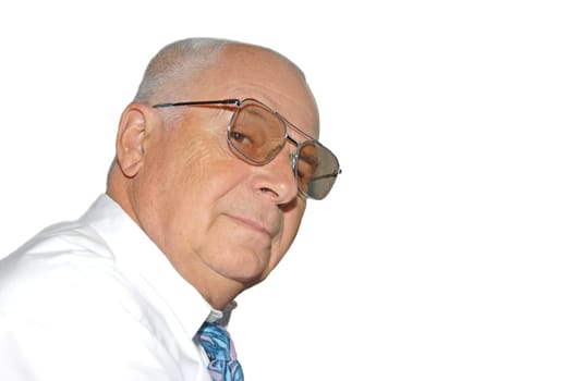 Senior with glasses