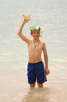 Boy with a shell