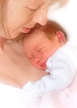Mother with newborn