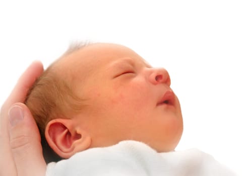 Sleeping newborn baby
