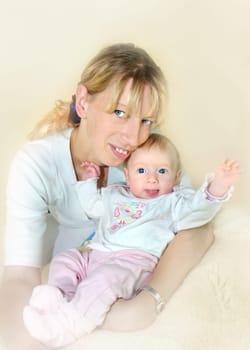 Young mother with baby