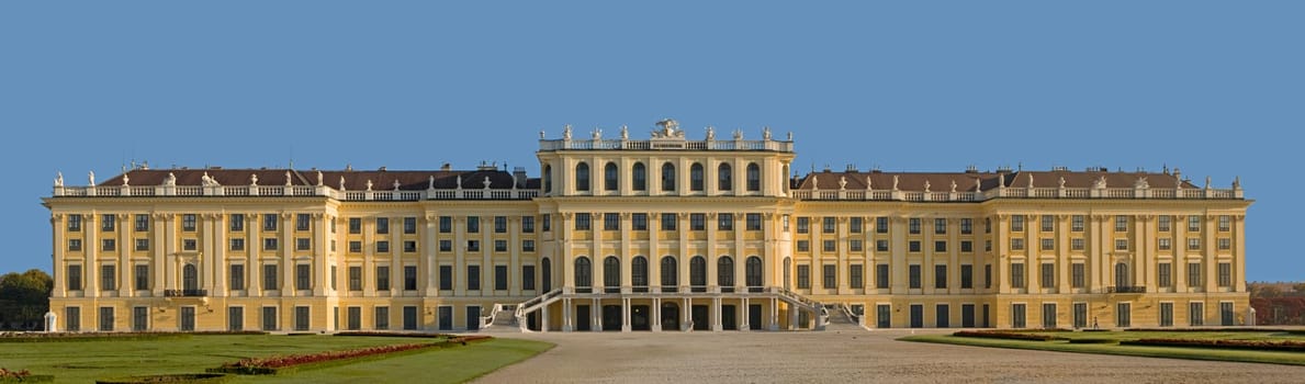 Panorama photo of Schönbrunn Palace,Vienna
