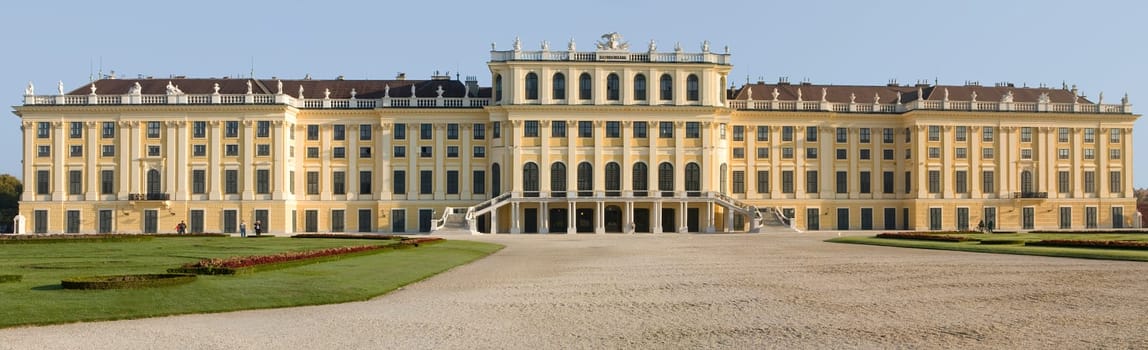 Panorama photo of Schönbrunn Palace,Vienna