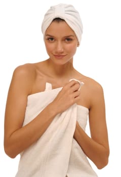 Woman after bath