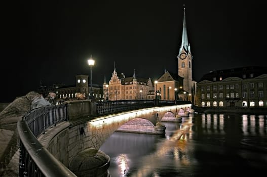 Zurich Night Bridge